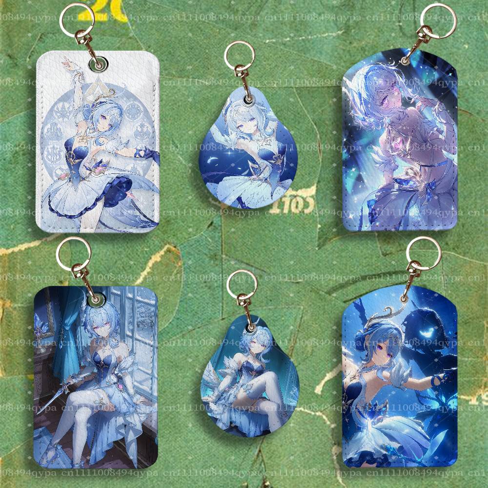 Leather Work Is - Odette G-Genshin Impact พวงกุญแจพร้อมช่องใส่บัตร หนังแท้ เก็บบัตรประจำตัว
