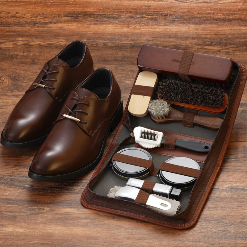 Leatherwork Kit - ชุดแปรงขัดรองเท้า Horsehair เครื่องมือขัดหนังทำความสะอาดรองเท้าสีขาวชุดซ่อมบำรุงล้างไม้อ่อน