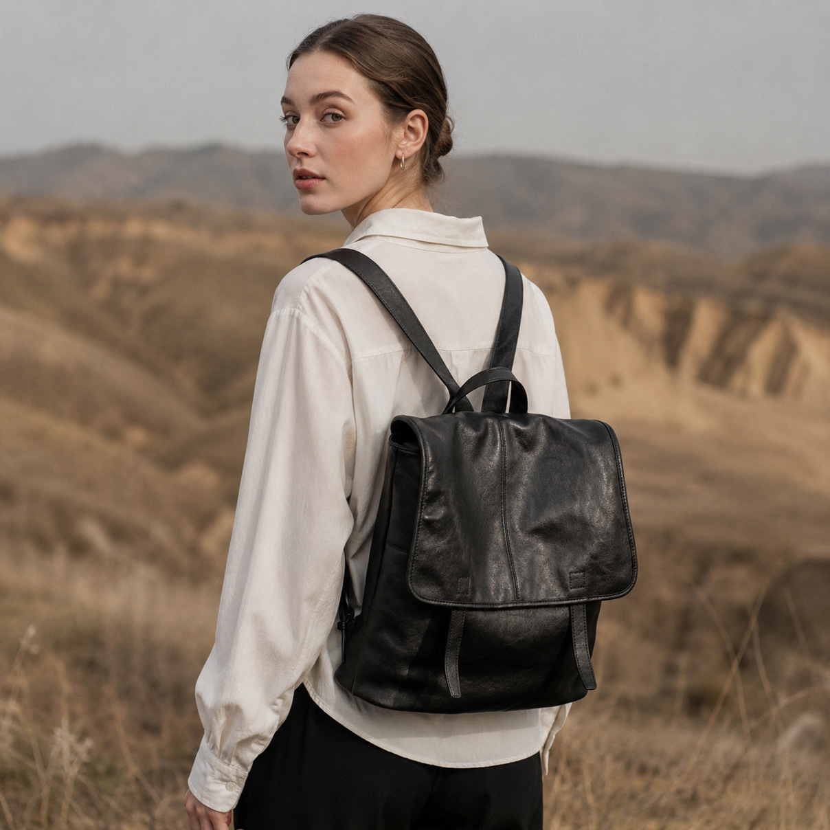 รุ่นใหม่ปี 2026 กระเป๋าเป้ หนั - Leather Work Backpack บทวิจารณ์และราคา