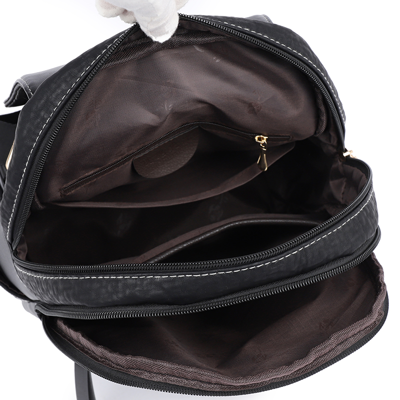 แฟชั่นกระเป๋าเป้สะพายหลังหญิงค - Leather Work Backpack บทวิจารณ์และราคา