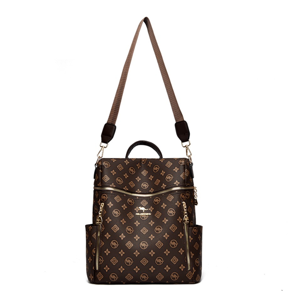 กระเป๋าเป้สะพายหลังหนังแท้สำหร - Leather Work Backpack บทวิจารณ์และราคา