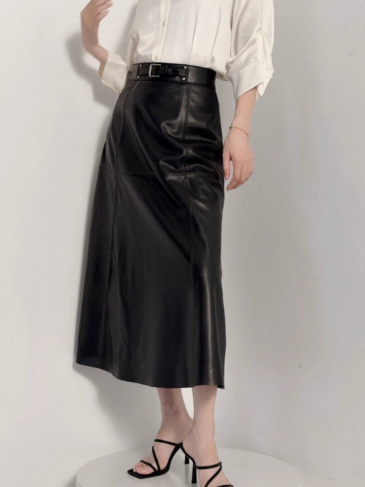 กระโปรงหนังแท้ทรงเอ สไตล์ใหม่ส - Leather Work Outfit บทวิจารณ์และราคา