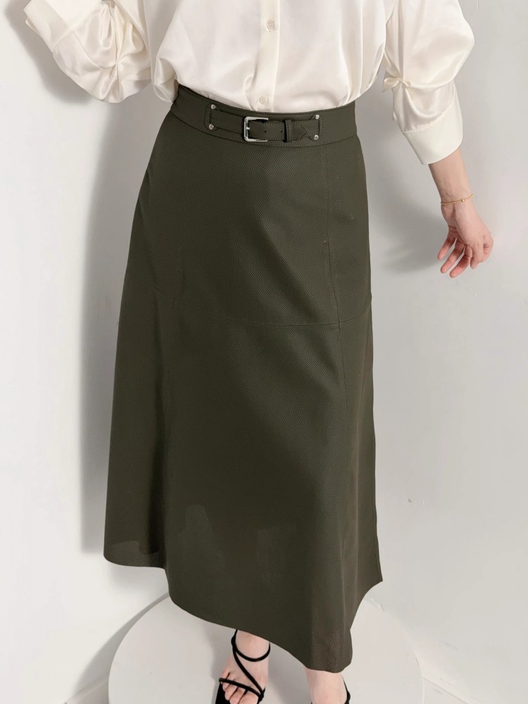 กระโปรงหนังแท้ทรงเอ สไตล์ใหม่ส - Leather Work Outfit บทวิจารณ์และราคา