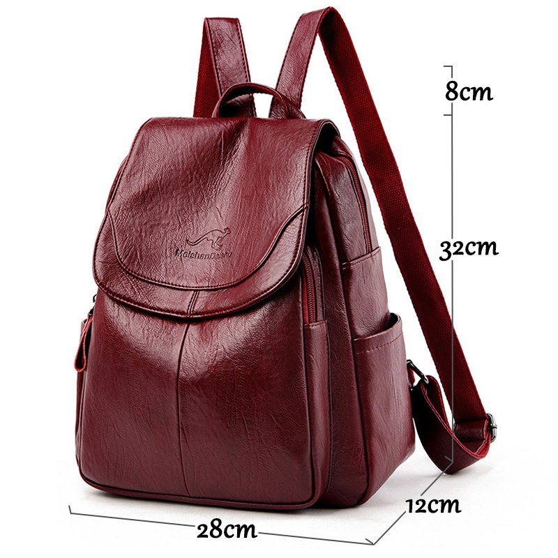 กระเป๋าเป้หนังแท้สไตล์วินเทจสำ - Leather Work Backpack บทวิจารณ์และราคา