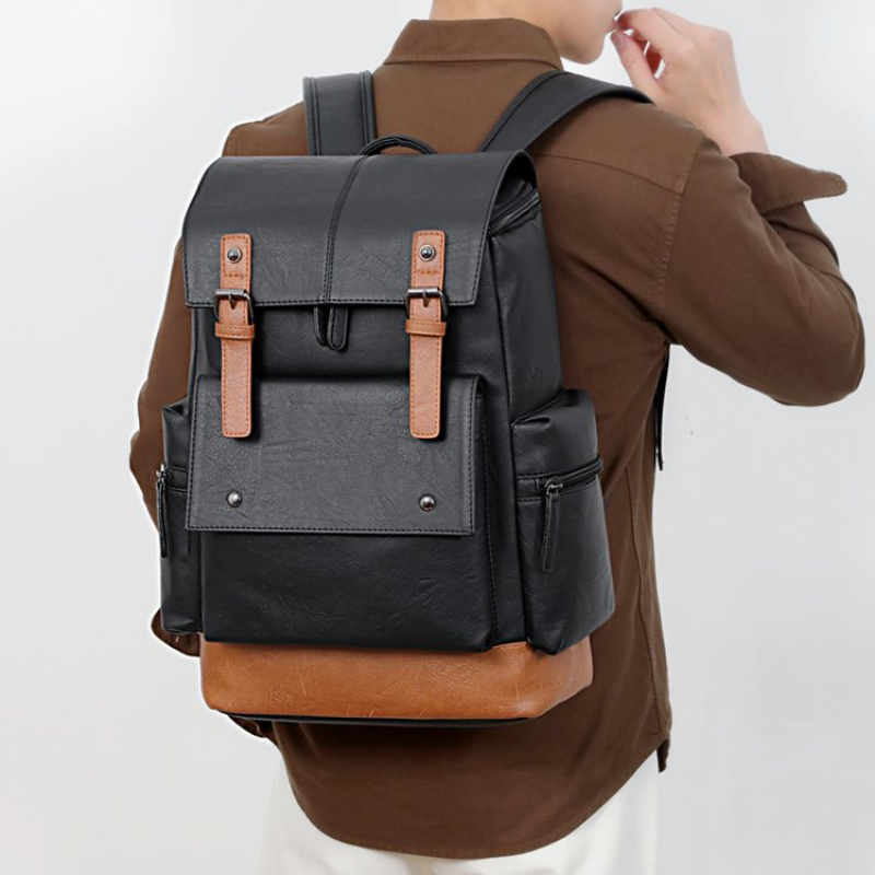 กระเป๋าเป้หนังวินเทจใหม่สำหรับ - Leather Work Backpack บทวิจารณ์และราคา