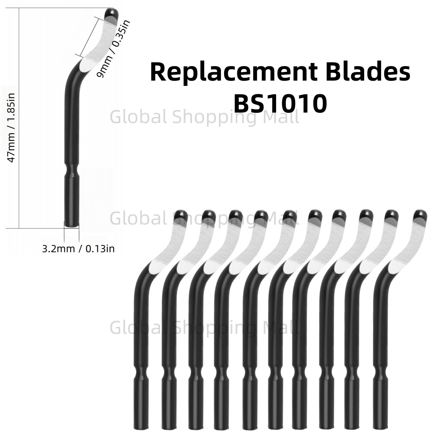 10PCS ใบมีดขัด BS1010 BS1018 B - Swivel Knife Tool บทวิจารณ์และราคา