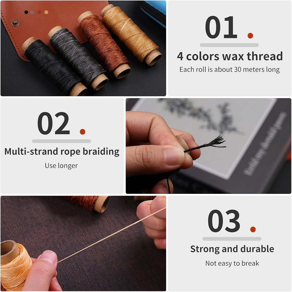 BUDDUR หนังเย็บชุดเครื่องมือด้ - Leatherwork Kit บทวิจารณ์และราคา