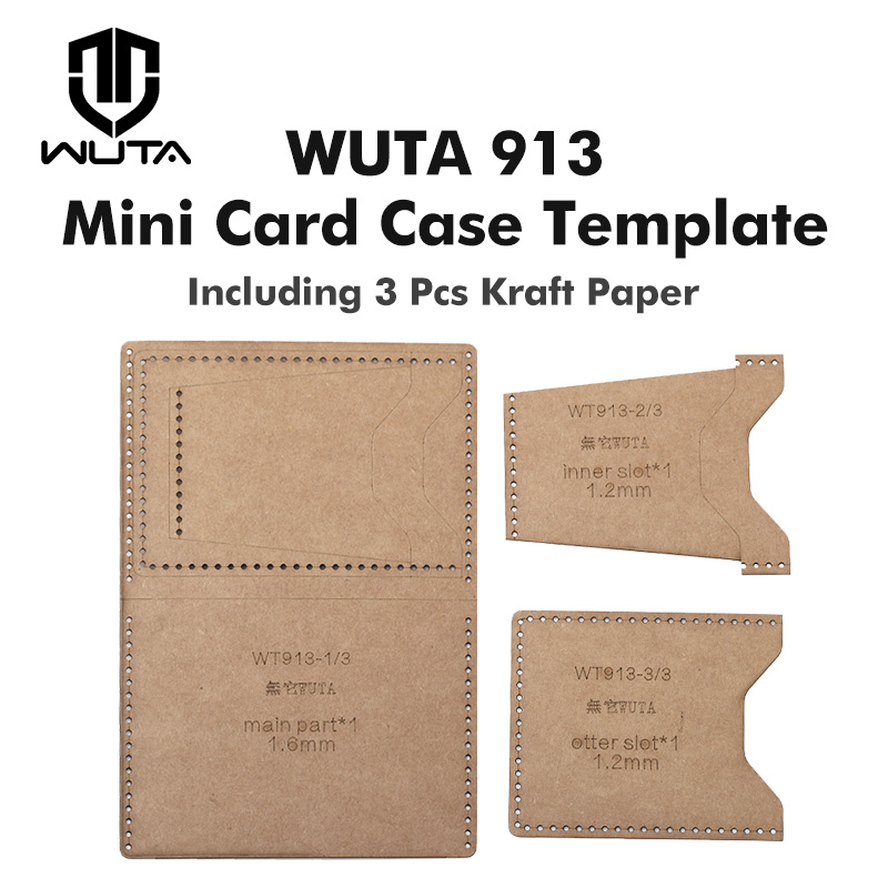 WUTA 913 Mini Card Case Kraft  - Leatherwork Kit บทวิจารณ์และราคา