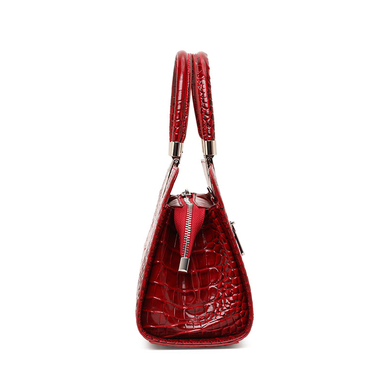 กระเป๋าถือหนังวัวแท้ลายจระเข้ส - Leather Work Handbags For Women บทวิจารณ์และราคา