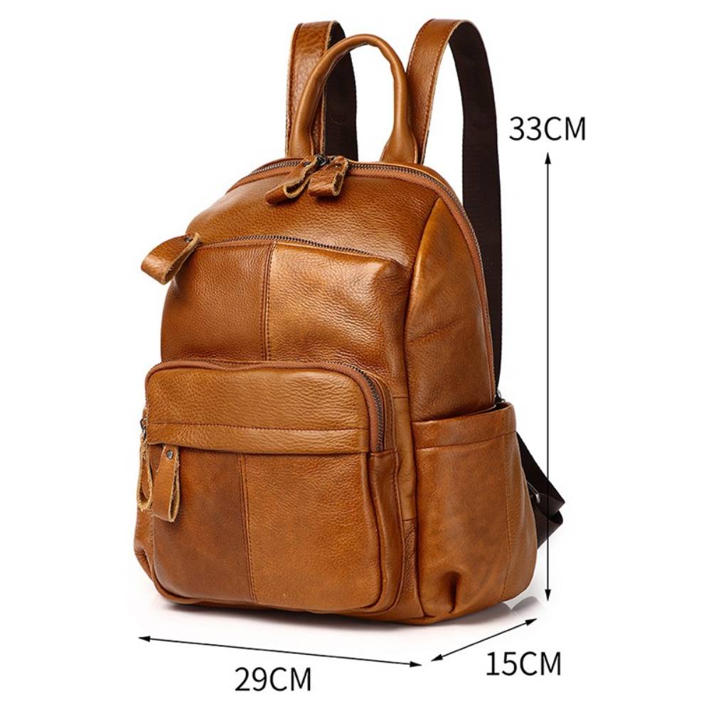 กระเป๋าเป้หนังวัวแท้ชั้นบนสุด  - Leather Work Backpack บทวิจารณ์และราคา