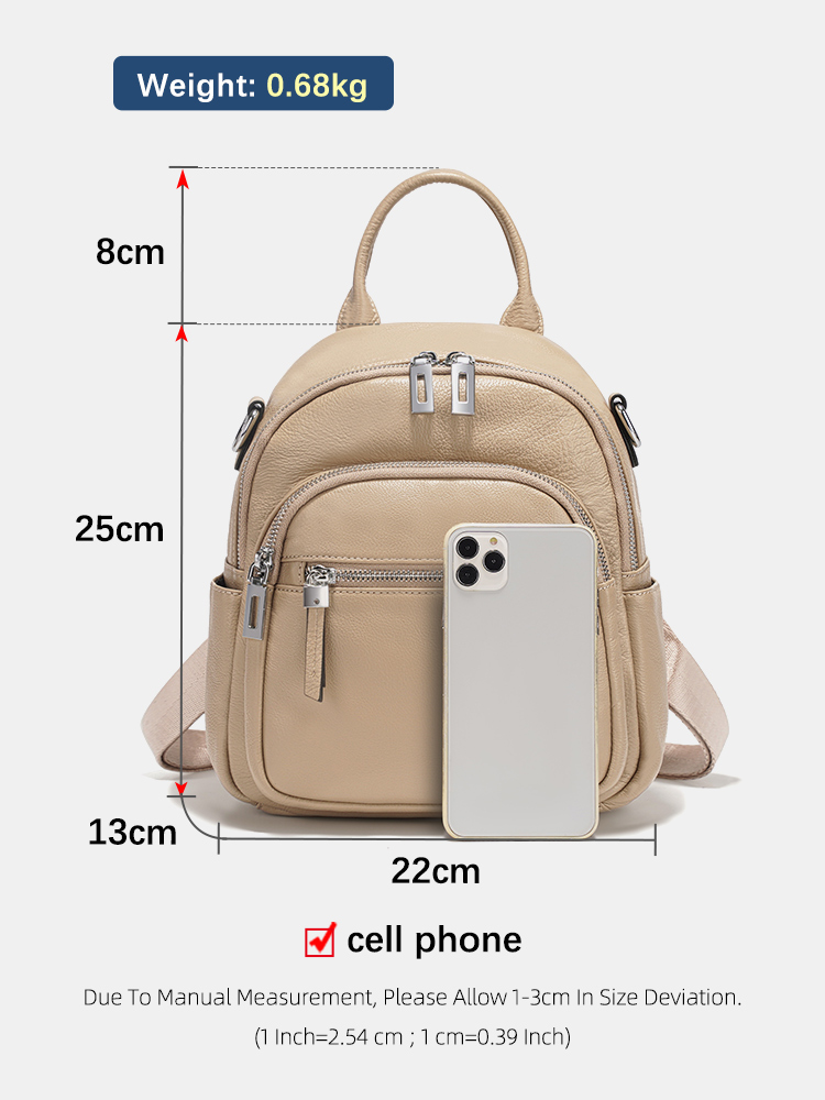 เซนซี่กระเป๋าหนังแท้สำหรับผู้ห - Leather Work Backpack บทวิจารณ์และราคา