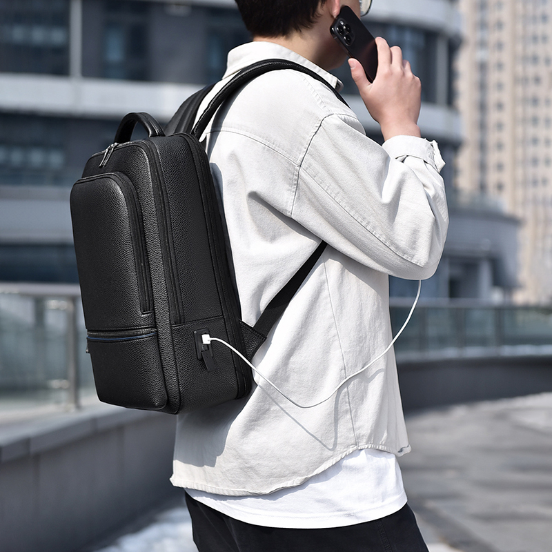 กระเป๋าเป้สะพายหลังผู้ชายหนัง  - Leather Work Backpack บทวิจารณ์และราคา