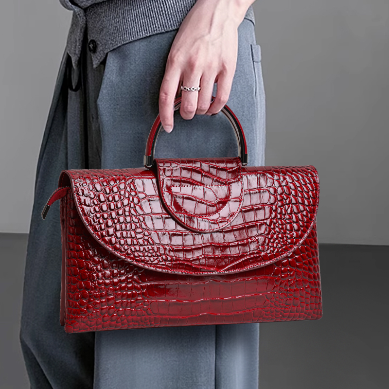 กระเป๋าถือผู้หญิงหนังวัว Aidra - Leather Work Handbags For Women บทวิจารณ์และราคา