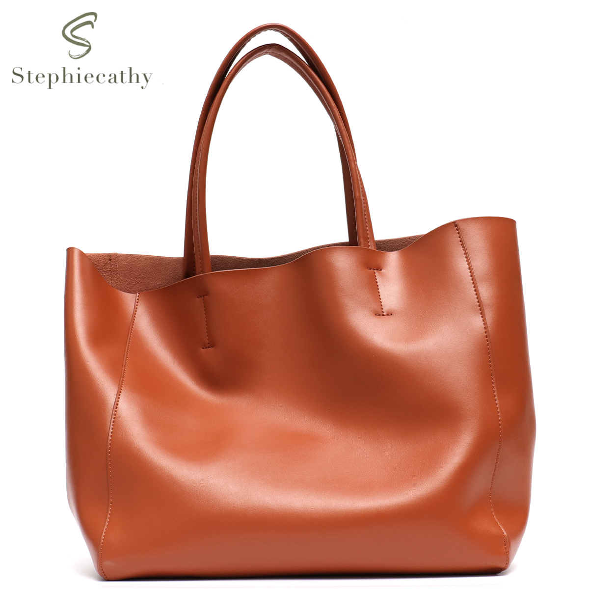 Minimalist Big Tote กระเป๋าผู้ - Leather Work Handbags For Women บทวิจารณ์และราคา