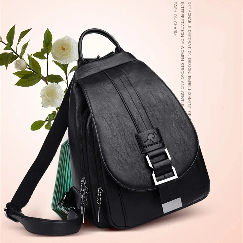 มัลติฟังก์ชั่ผู้หญิงหนังกระเป๋ - Leather Work Backpack บทวิจารณ์และราคา