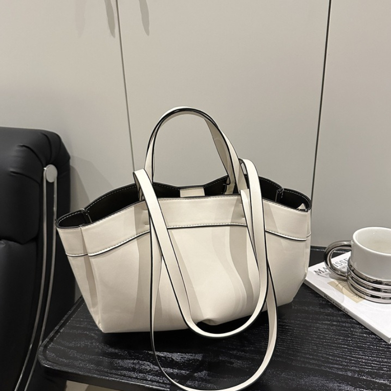 กระเป๋าโท้ทหนังดีไซน์เรียบหรู  - Leather Work Handbags For Women บทวิจารณ์และราคา