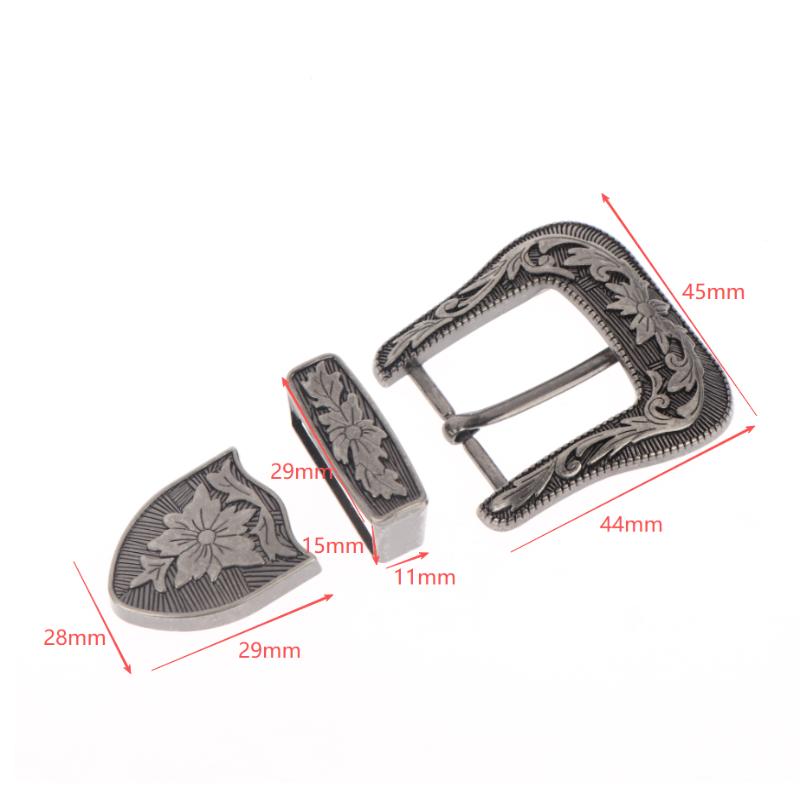 หัวเข็มขัดโลหะลายดอกไม้สไตล์วิ - Leather Work Outfit บทวิจารณ์และราคา