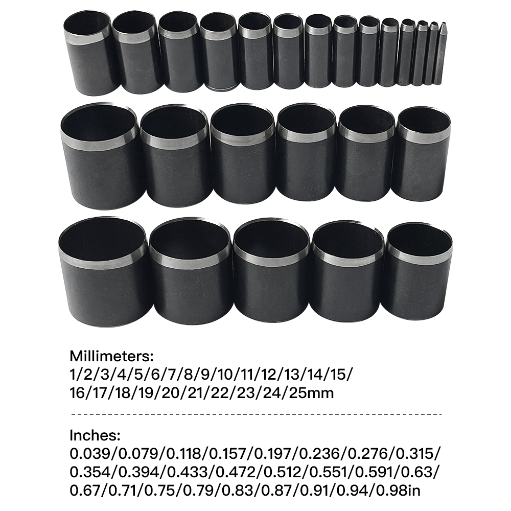 1-25 มม.หนัง Hole Punch Die รอ - Leatherwork Punch บทวิจารณ์และราคา