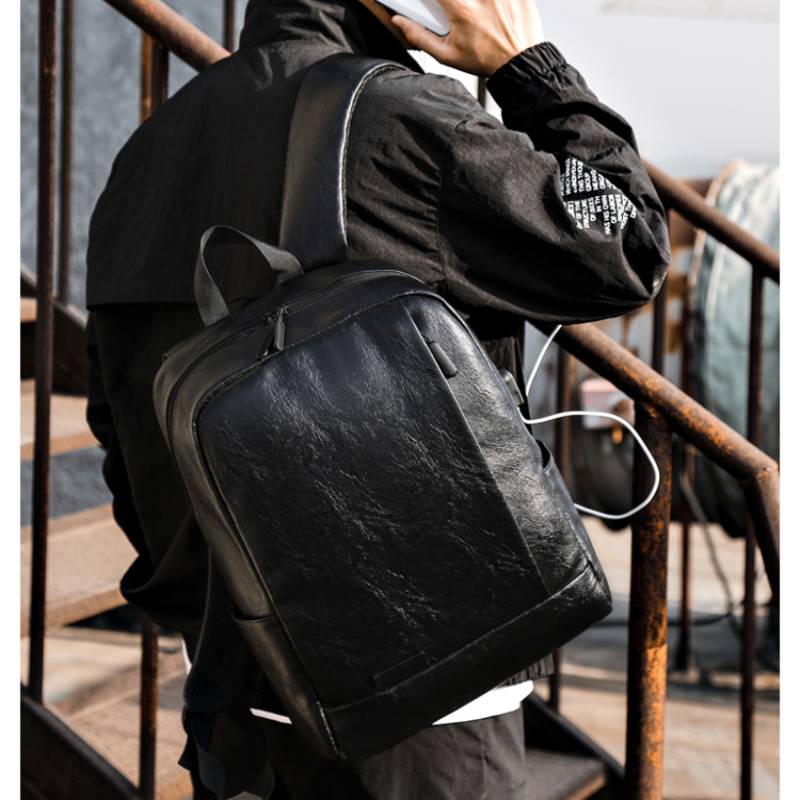ผู้ชายแฟชั่นกระเป๋าเป้สะพายหลั - Leather Work Backpack บทวิจารณ์และราคา
