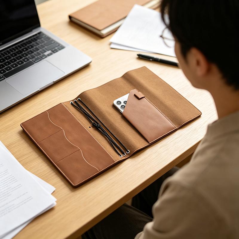 สมุดบันทึกหนังแท้แบบเติมได้สไต - Leather Work Notebook บทวิจารณ์และราคา