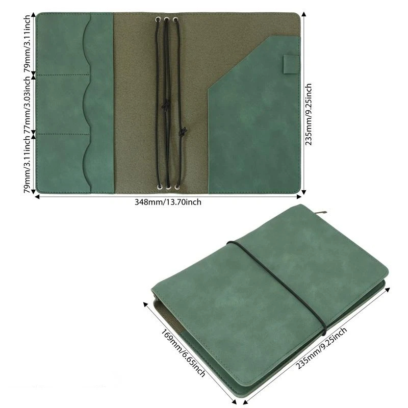 สมุดบันทึกหนังแท้แบบเติมได้สไต - Leather Work Notebook บทวิจารณ์และราคา