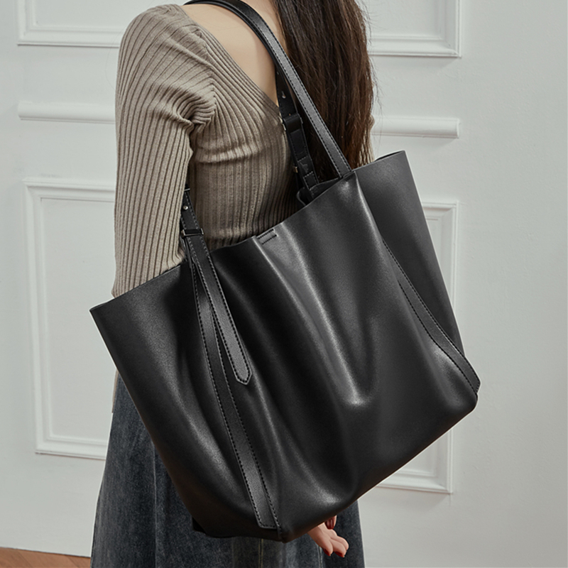 กระเป๋าโท้ทหนังแท้ขนาดใหญ่ HIF - Leather Work Handbags For Women บทวิจารณ์และราคา