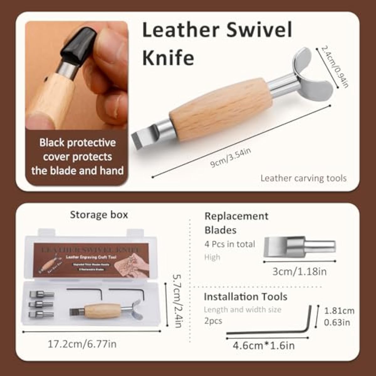 มีดหมุนสำหรับงานหนัง, เครื่องม - Swivel Knife Tool บทวิจารณ์และราคา